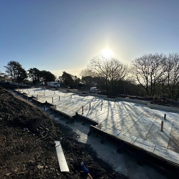 Atal Bentofix 5000 under the slab with Atal Bentonite Paste around pipe penetrations on a 