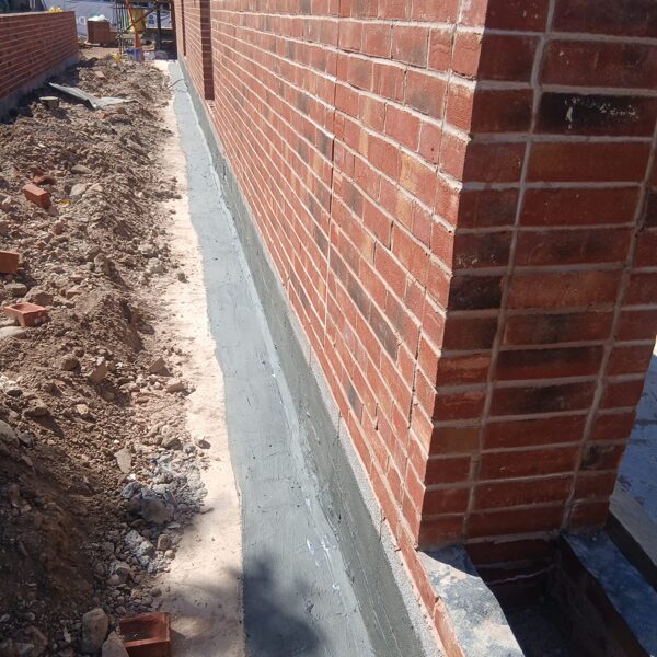 Type A Waterproofing Atal RB400 to a bund detail