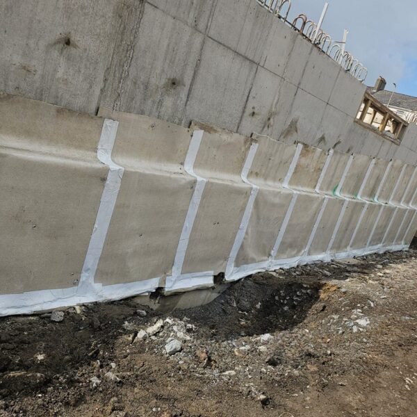 Type A & Ground Gas. Bentofix 5300 to a reinforced concrete wall.